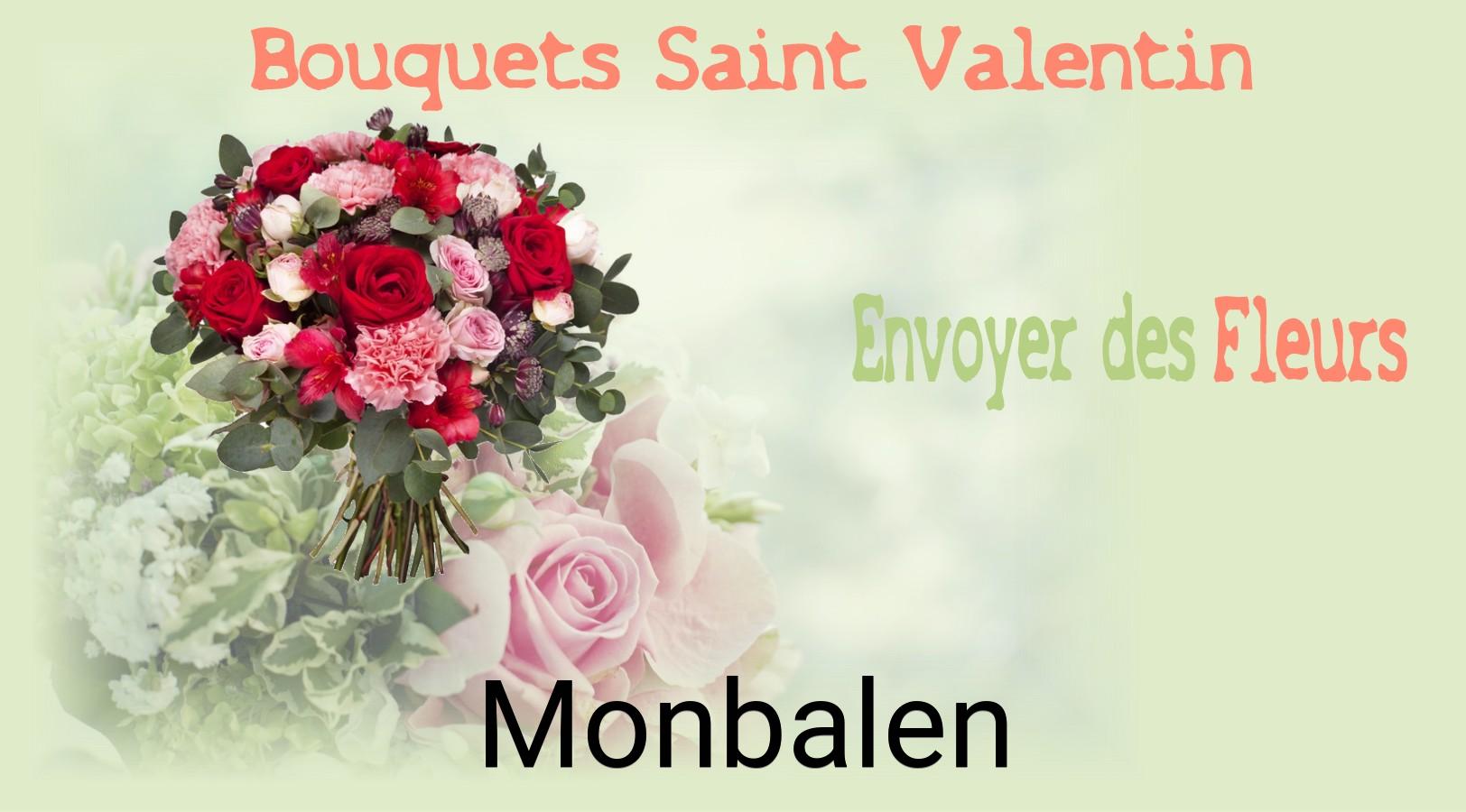 Roses de Saint-Valentin livrées à Monbalen